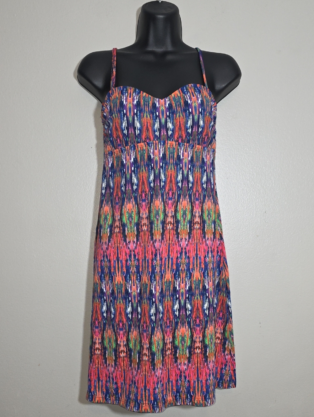Tommy Bahama Multicolor Ikat Fit-and-Flare Mini Dress